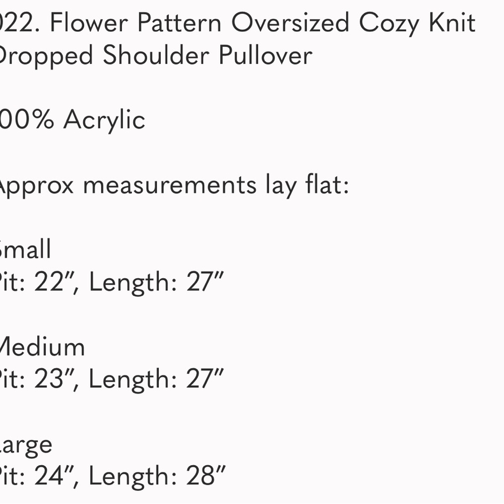 NWT EASEL FLOWER POWER OVERSIZED SWEATER - Picture 5 of 5